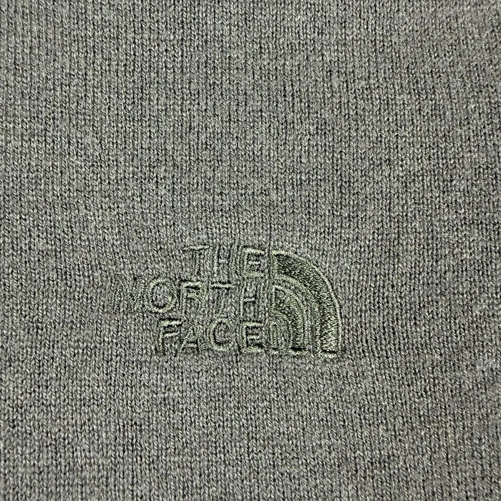 The North Face Men's‎ Sweater Brown Mock Neck Cotton Wool Blend Full Zip Large